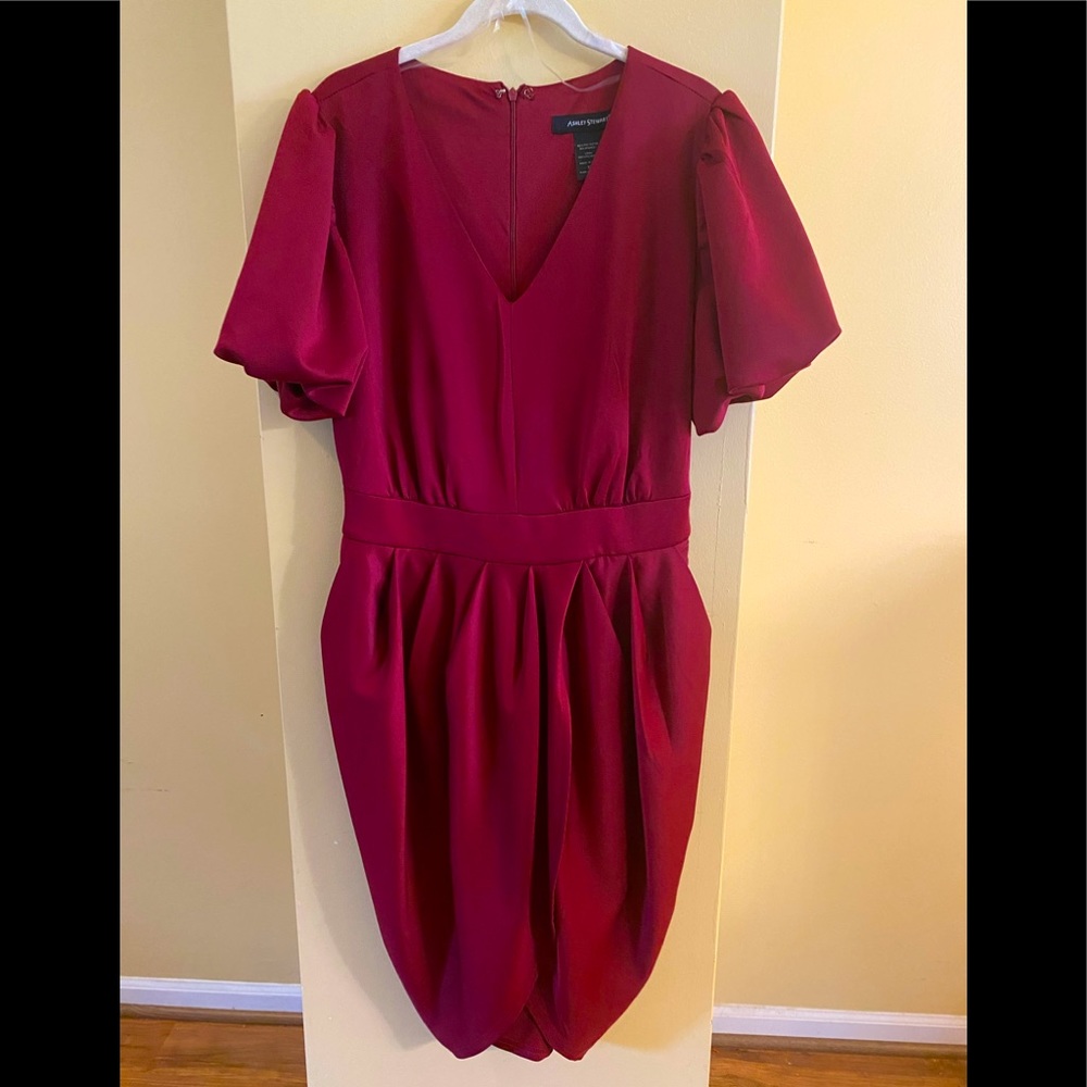 Burgundy dress